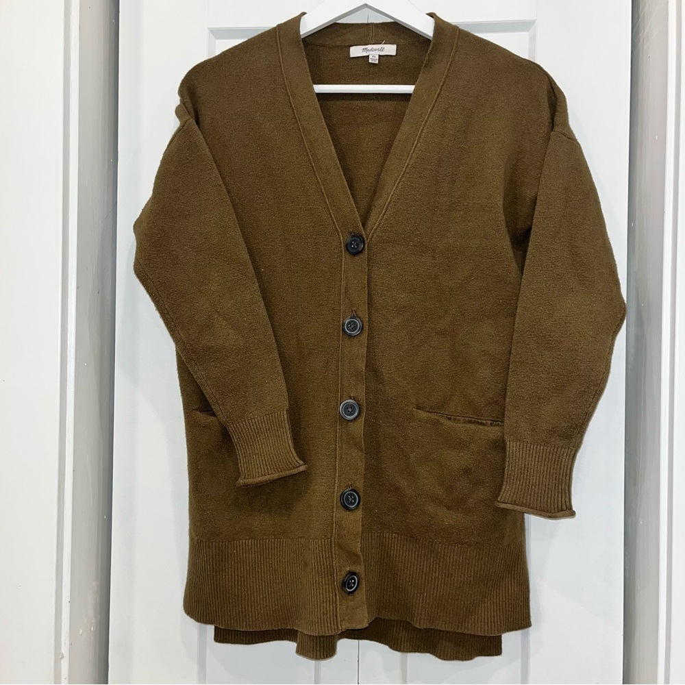 Madewell Olive Green Cardigan